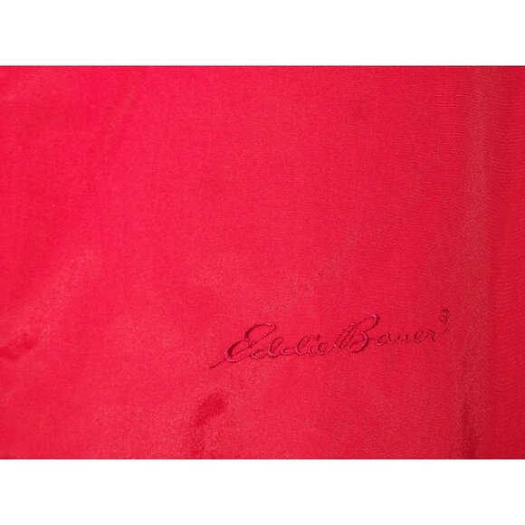 Mens Eddie Bauer Windbreaker Red Jacket Size Medium Winter Mesh Lined - Picture 7 of 7